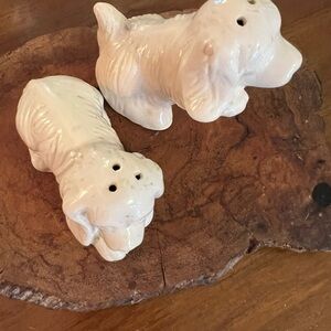 Ceramic Dog Salt and Pepper Shakers